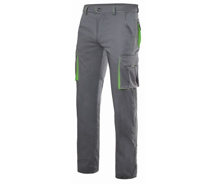 PANTALON STRETCH MULTIPOCHES BICOLORE