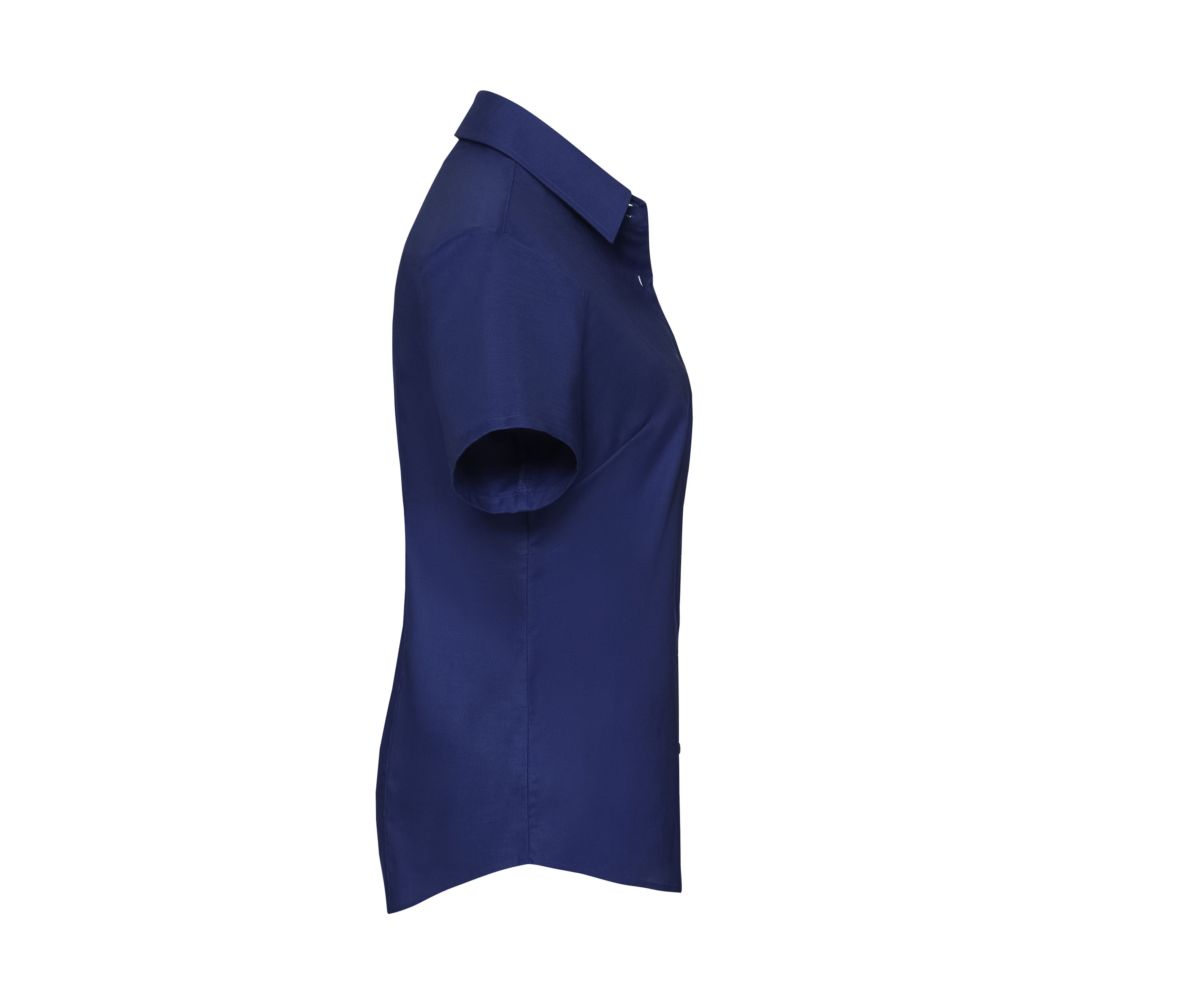 LADIES' SHORT SLEEVE TAILORED OXFORD SHIRT