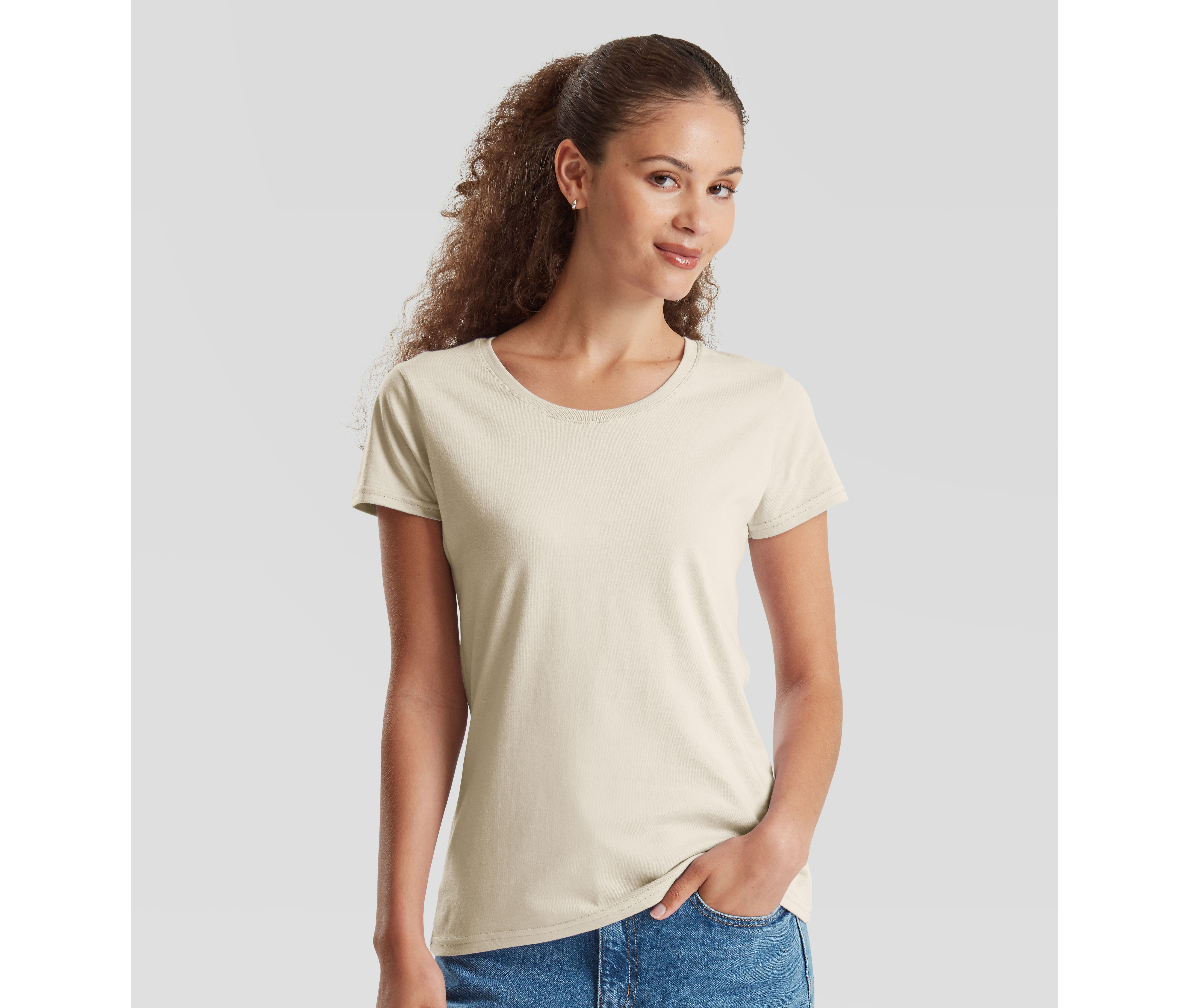 LADIES ICONIC 195 RINGSPUN PREMIUM T