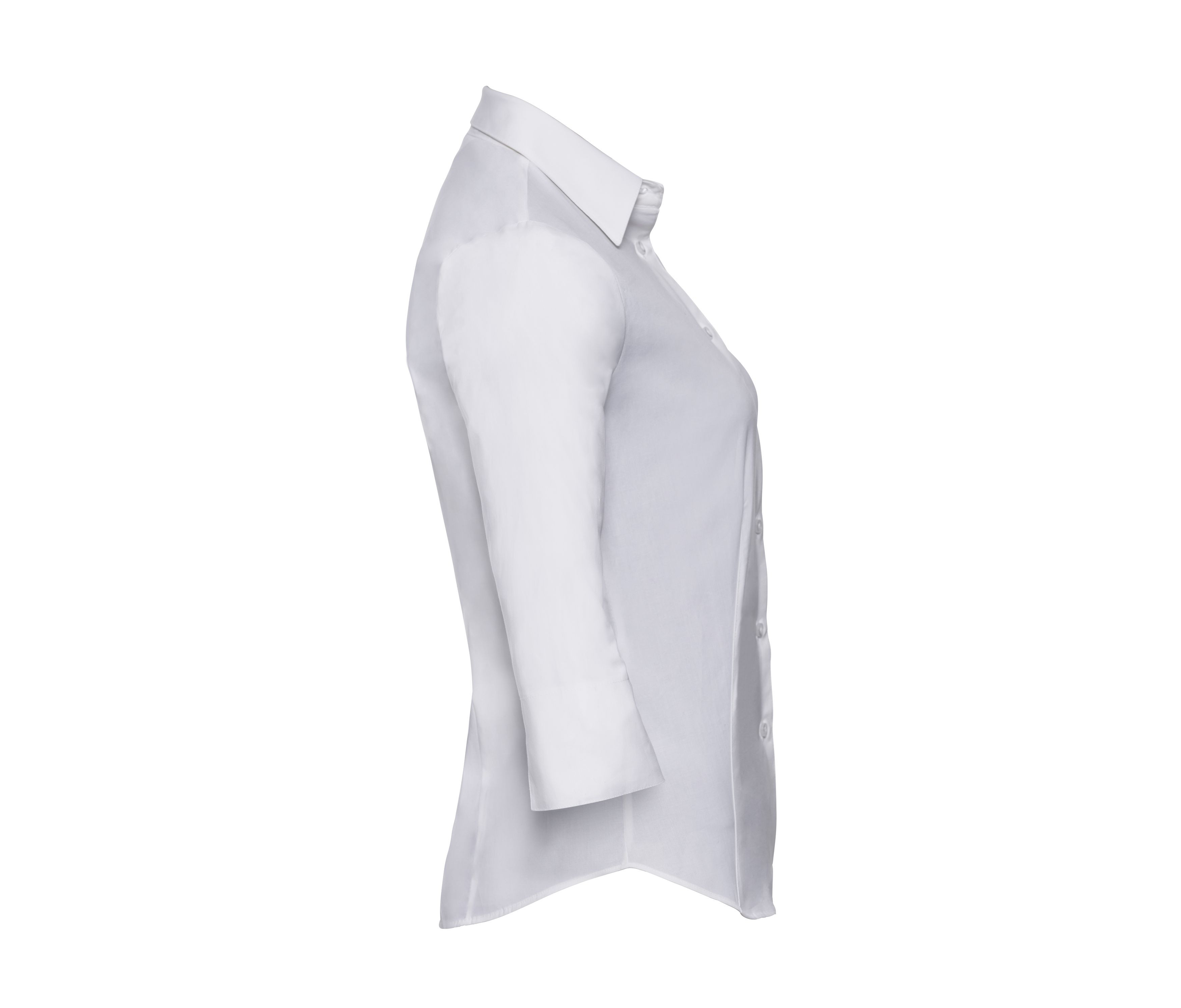 LADIES' 3/4 SLEEVE FITTED STRETCH SHIRT