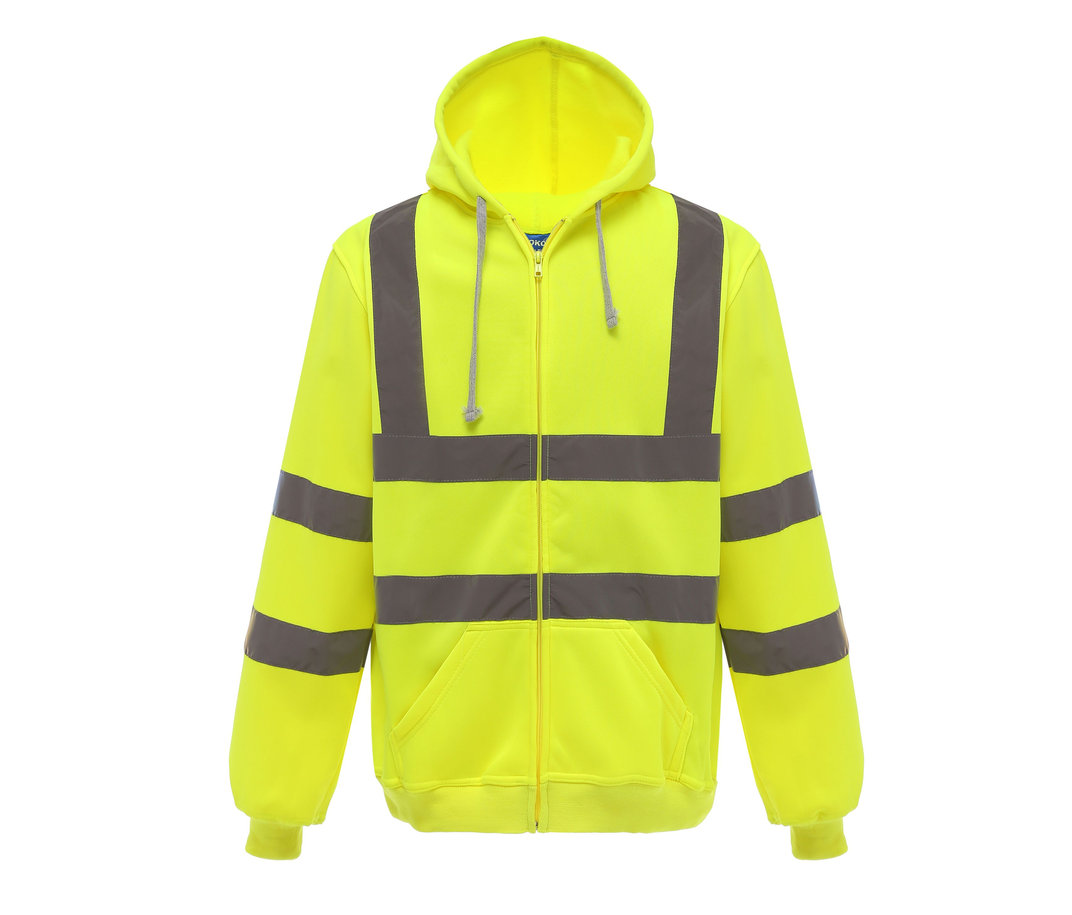 HI-VIS ZIP HOODIE