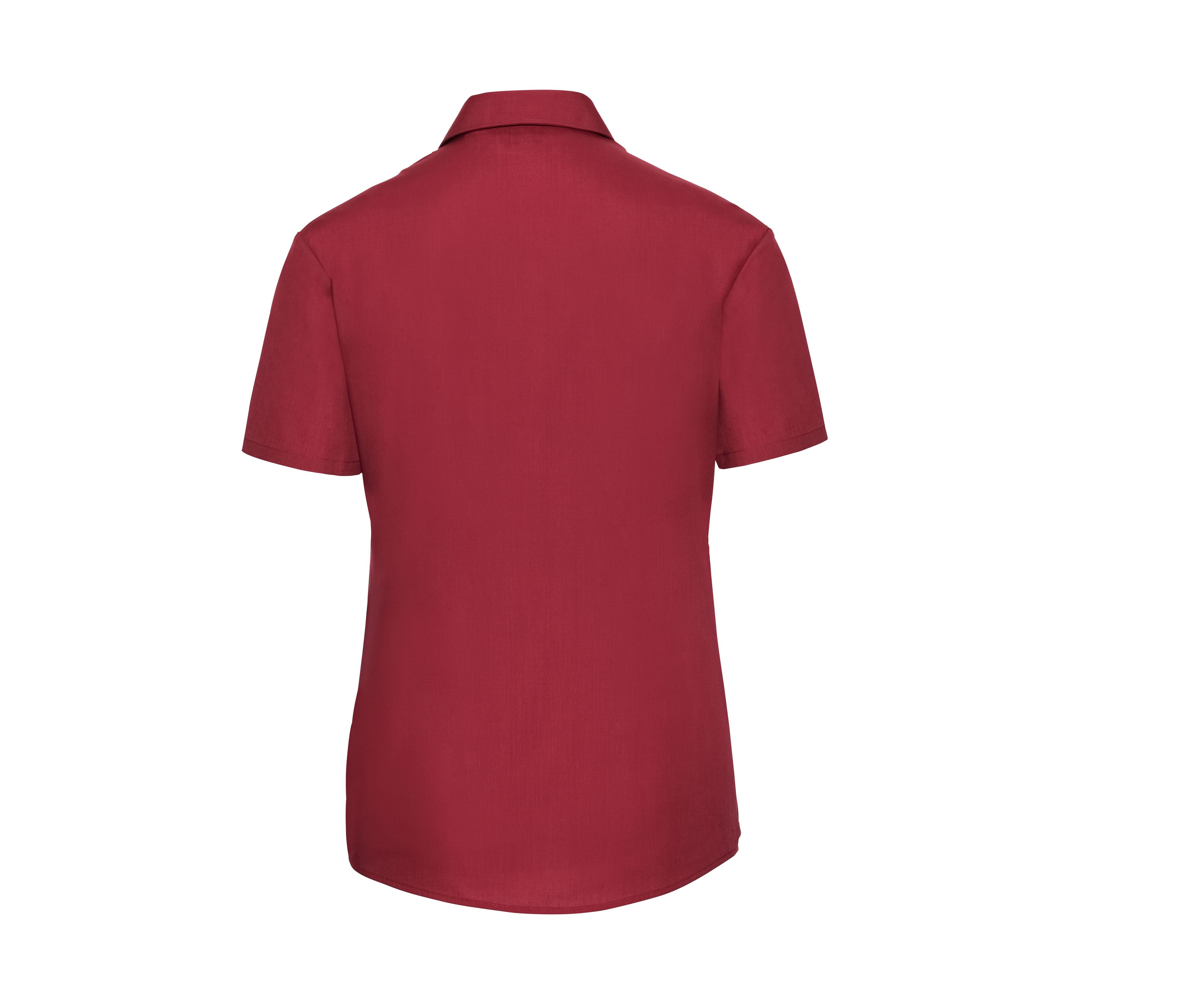 LADIES' SHORT SLEEVE CLASSIC POLYCOTTON POPLIN SHIRT