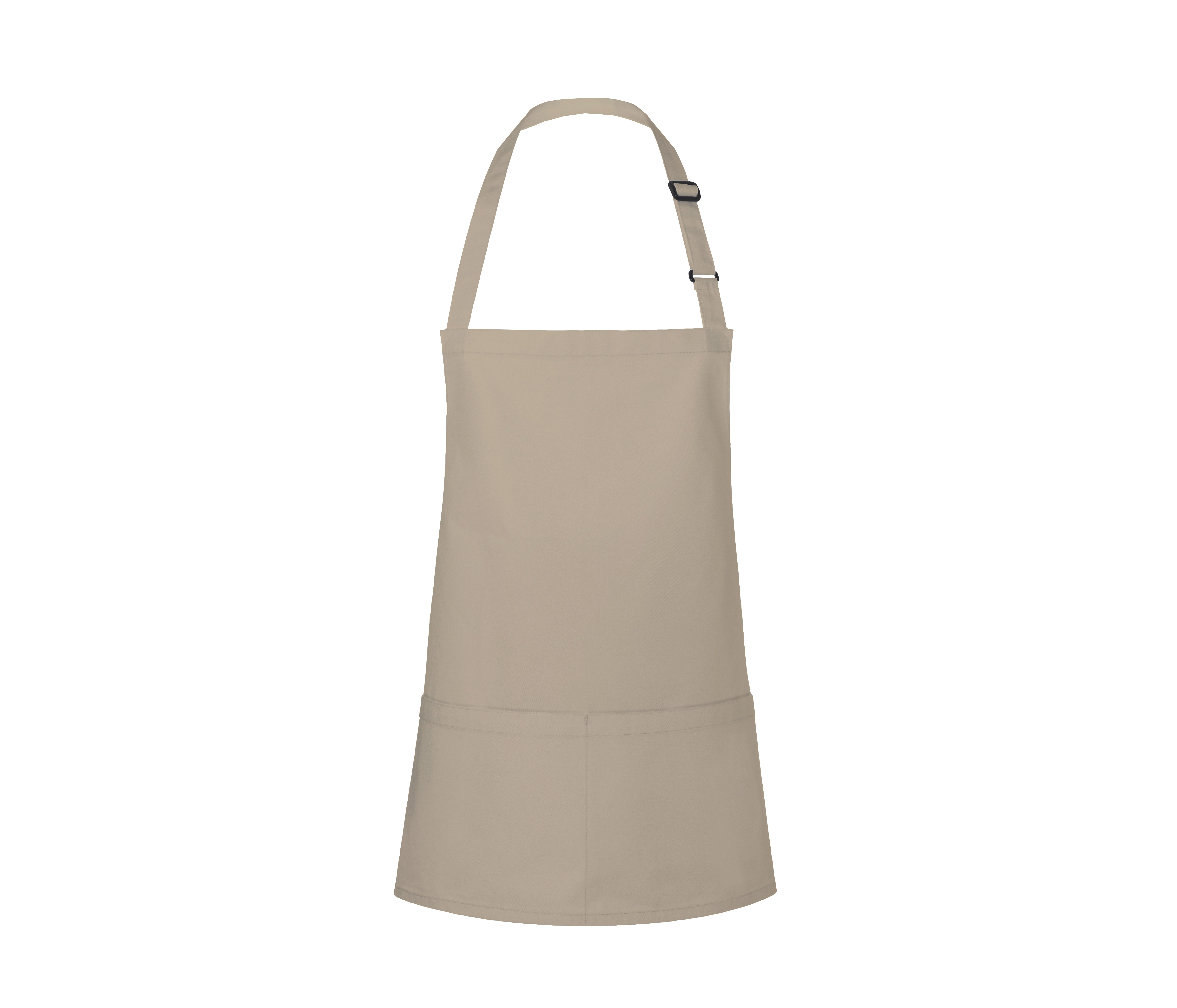SHORT BIB APRON BASIC WITH BUCKLE AND POCKET