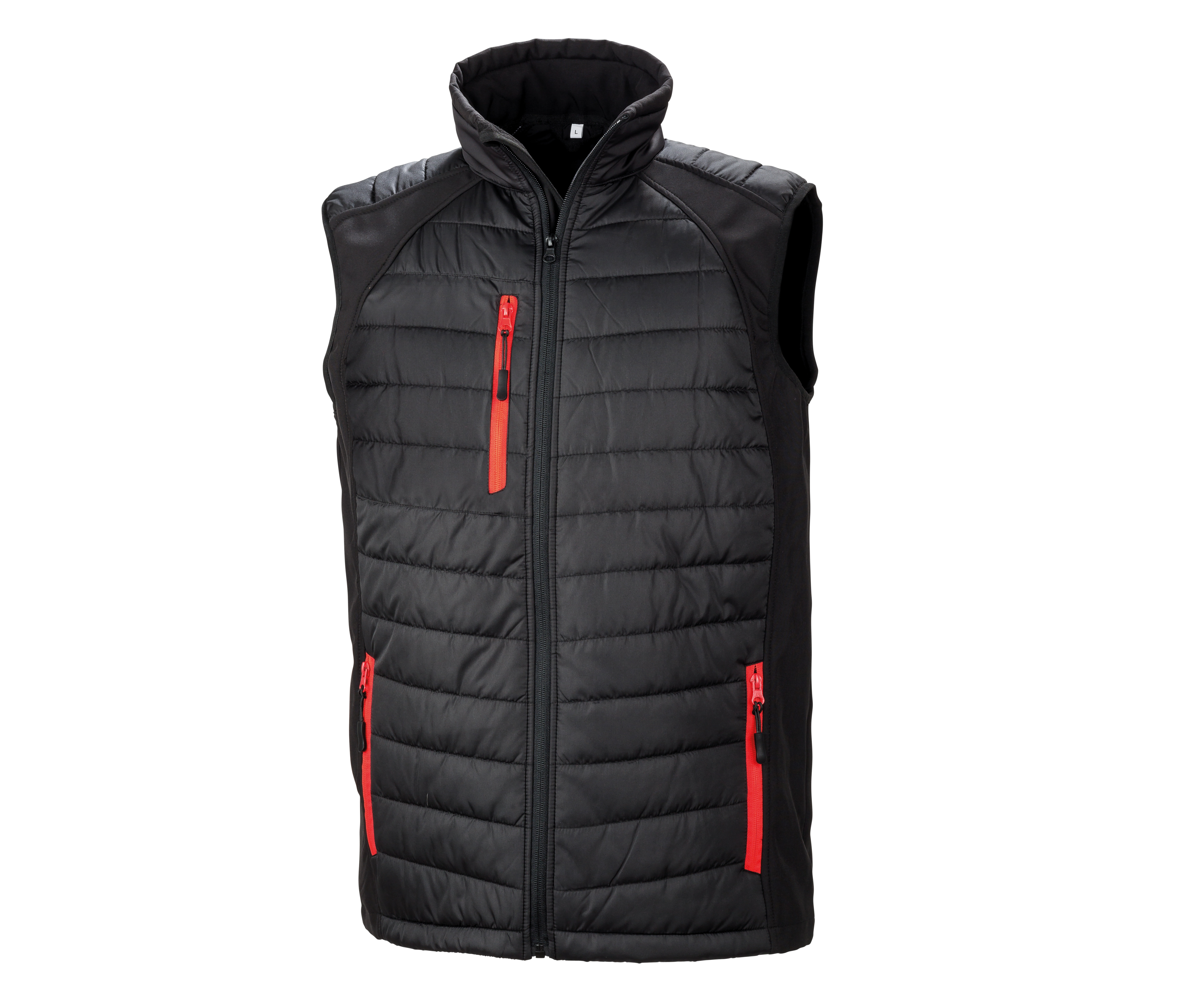 BLACK COMPASS PADDED SOFTSHELL GILET