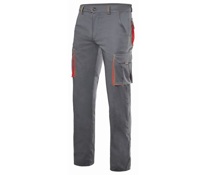PANTALON STRETCH MULTIPOCHES BICOLORE